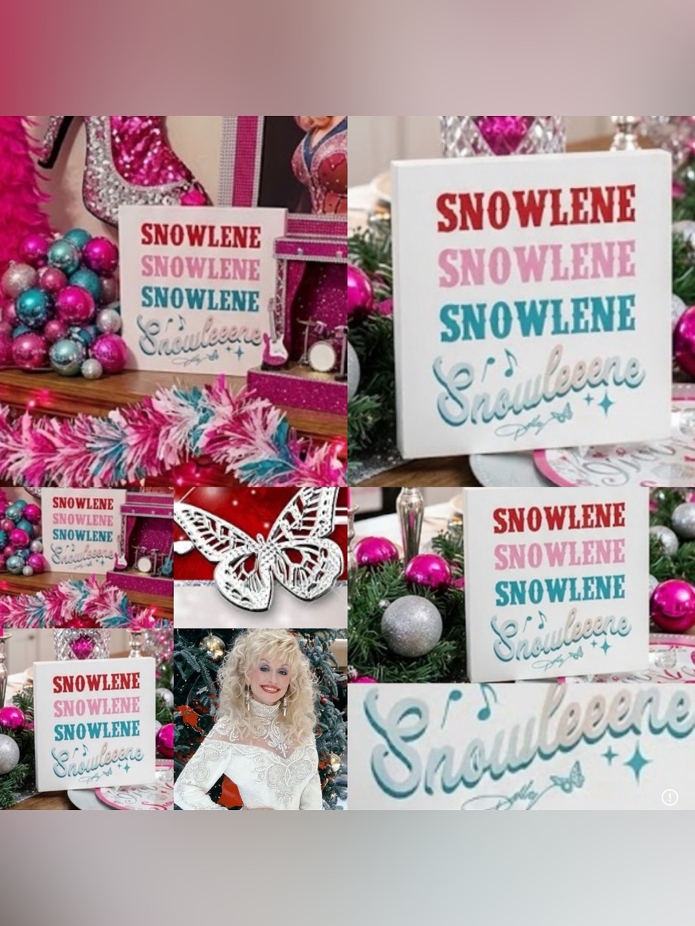 Dolly Parton limited edition Christmas word block new